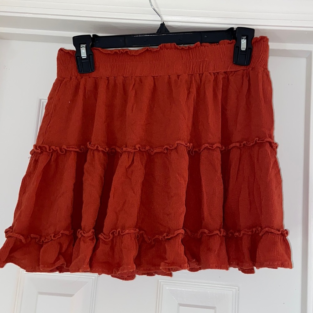Orange Molly Green mini skirt